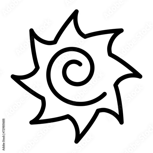 Windstorm Vector Line Icon