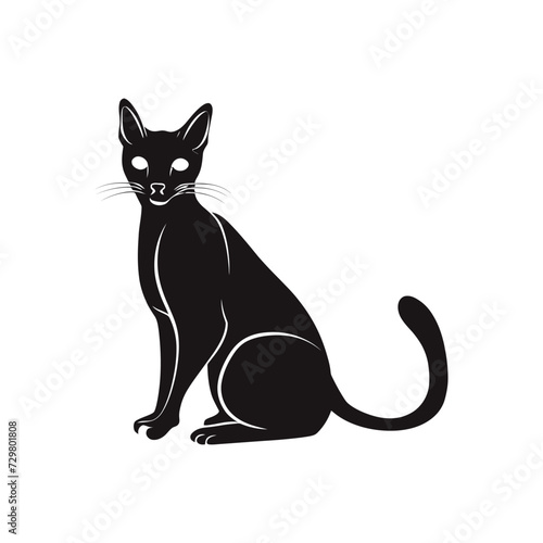Siamese cat vector silhouette © Md RAHAT