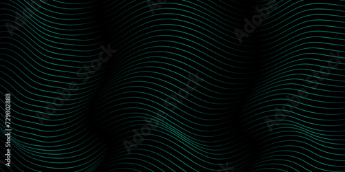 Abstract Blue color warped Diagonal Striped Background. Gradient wavy pattern texture banner template design. Modern and minimal scene concept.