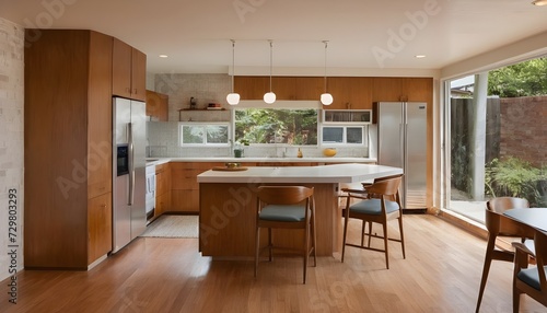 Mid Century Modern Kitchen © JL Designs