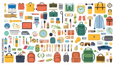 clip art collection of everyday objects and symbols