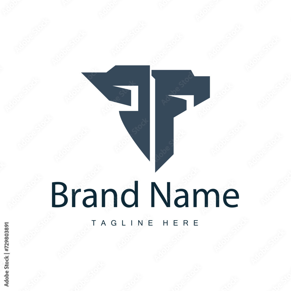 Design initials alphabet letter t logo simple product brand template Design initials alphabet letter t logo simple product brand template
