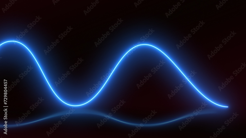 Bright neon blue curve line abstract technology background Bright neon blue curve line abstract technology background