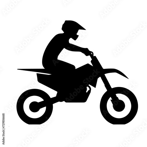 minimal Motorcycle riders vector silhouette black color