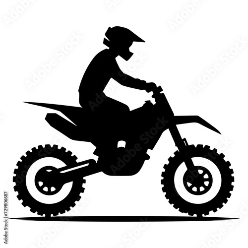 minimal Motorcycle riders vector silhouette black color