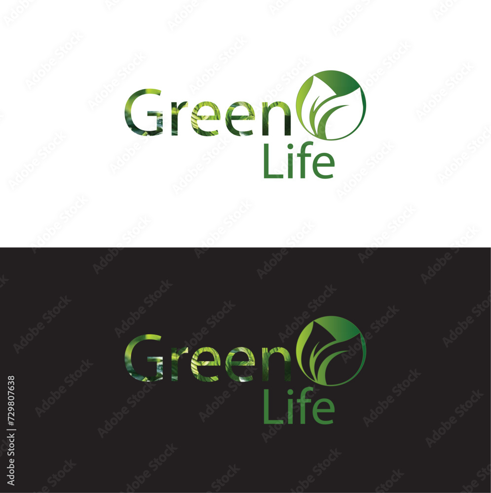 Green Leaf Vector Logo Design.Abstract green leaf company logo Green Leaf Vector Logo Design.Abstract green leaf company logo