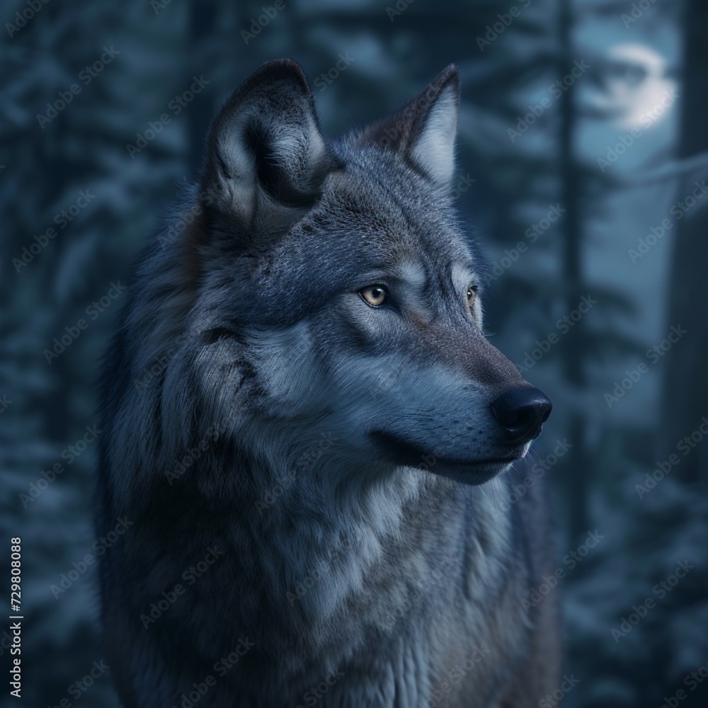 Wolf in the Woods