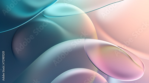 Abstract liquid fluid circles background