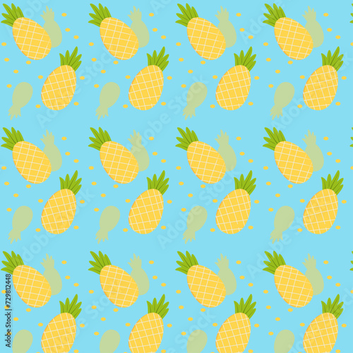 vibrant pineapple pattern