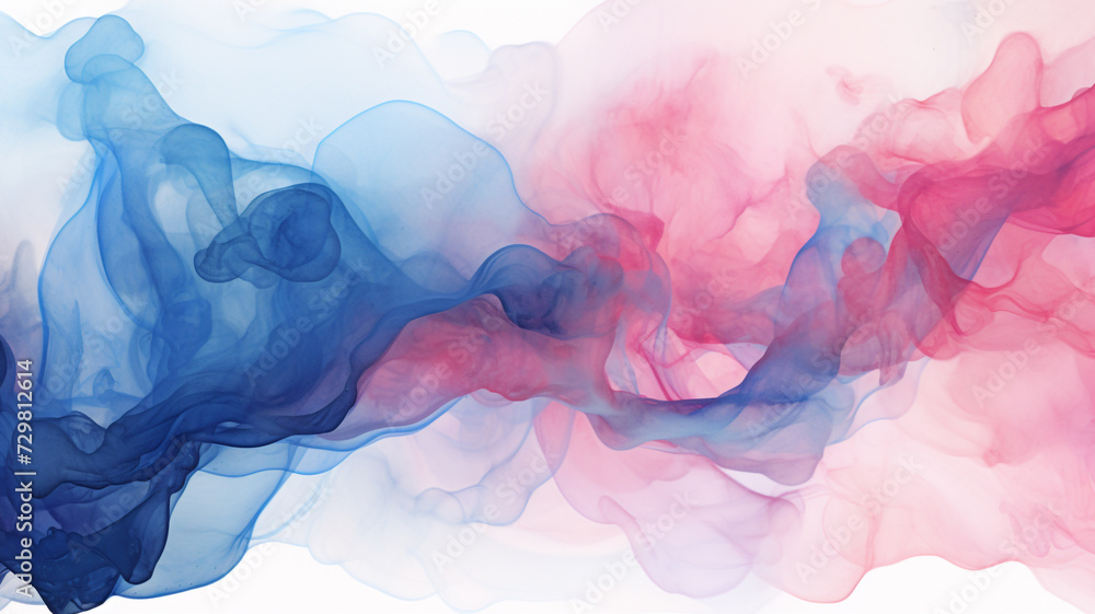blue and pink smoke wave background.	
