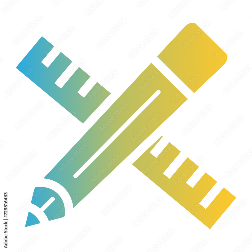 construction icon on flat gradient style construction icon on flat gradient style