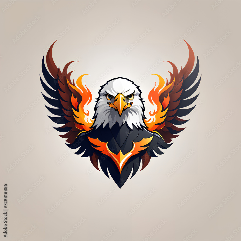logo fire eagle vector logo fire eagle vector