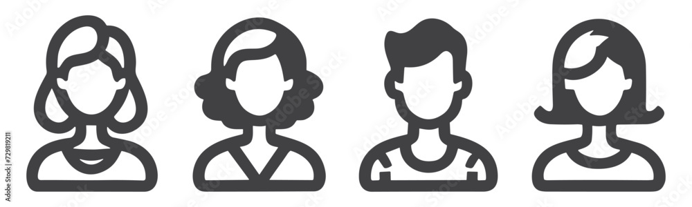People icon set. person icon vector. User Icon vector. team symbols People icon set. person icon vector. User Icon vector. team symbols