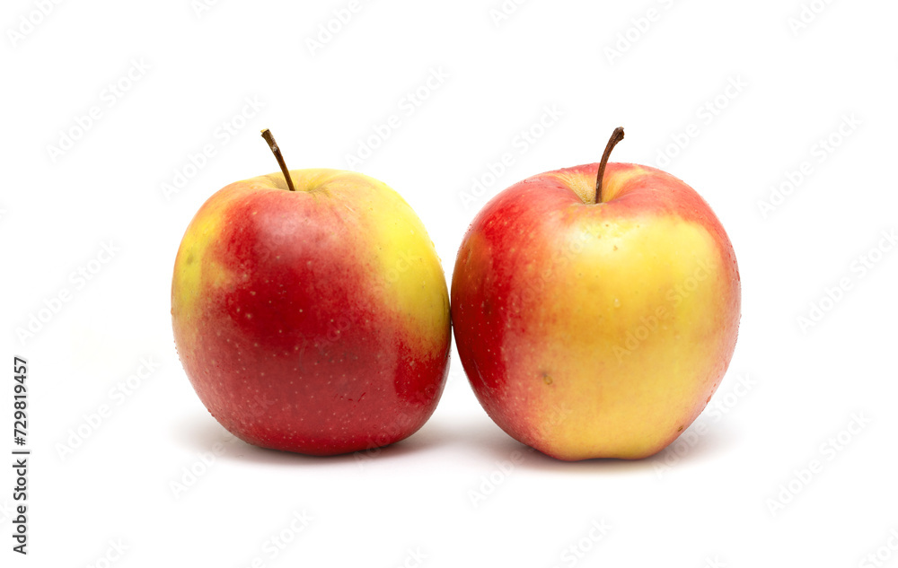 Ripe apple on a white background. Ripe apple on a white background.