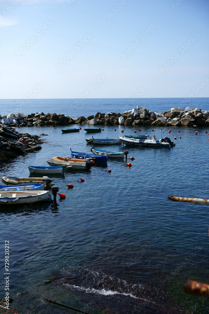 Beautiful village in Cinque Terre, Vernazza, La Spezia
