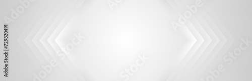 Grey white minimal arrows abstract technology background. Vector banner graphic design