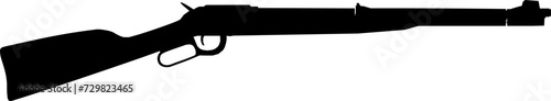 Vektor Silhouette Western Gewehr - gefährliche Waffe - Feuerwaffe alt - Cowboy Ranger Sheriff