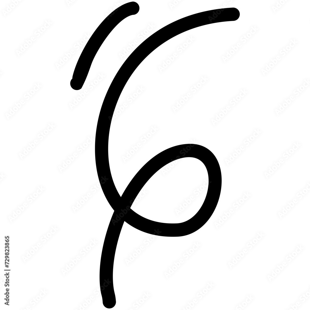 Abstract Line Doodle Art