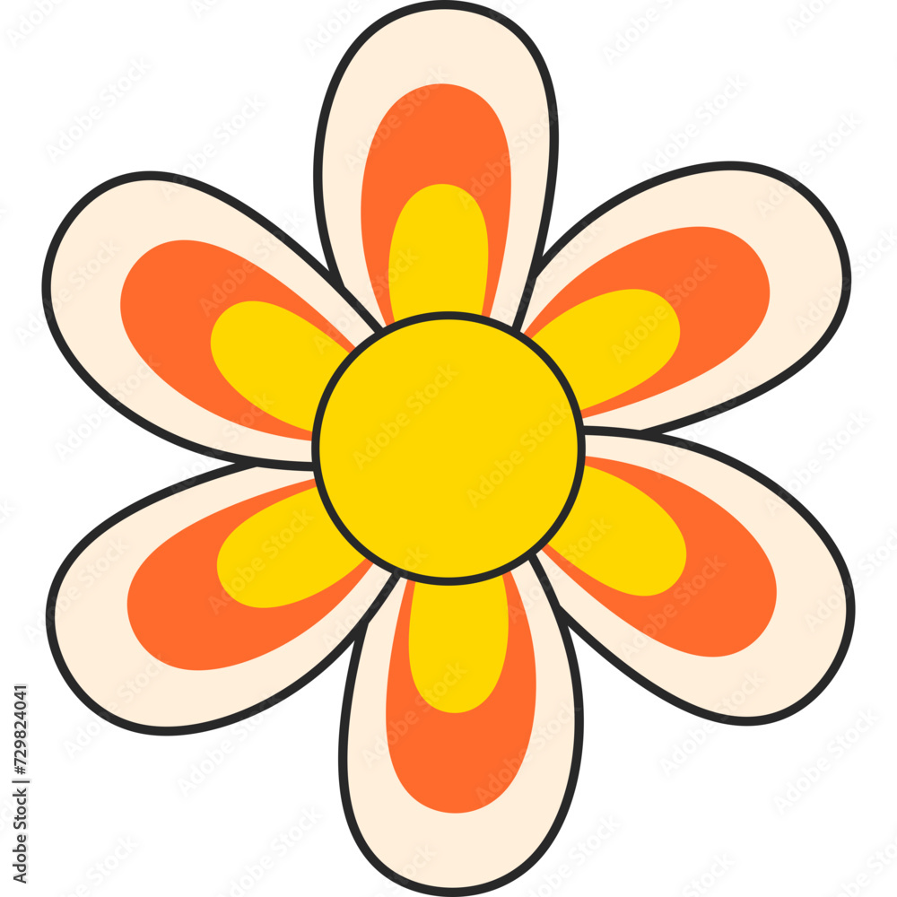 Retro Groovy Flower Retro Groovy Flower