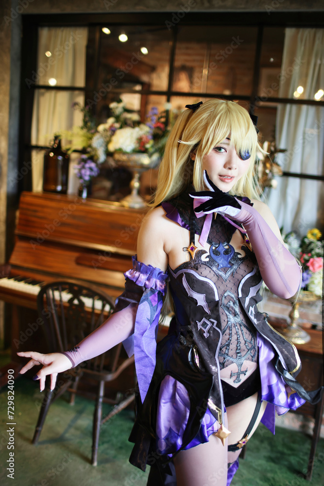 Portrait of a beautiful young woman game Cosplay Portrait of a beautiful young woman game Cosplay