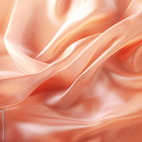 Abstract blurred peach color cloth backgrounds. AI Generative