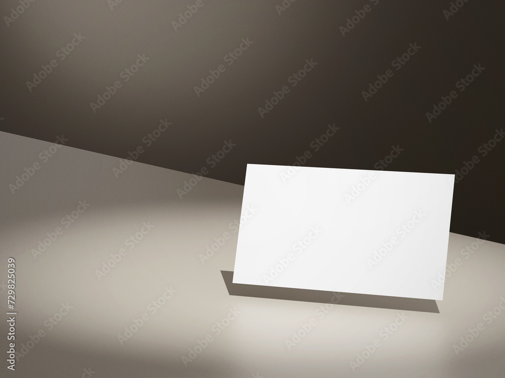 Elegant floating business card logo mockup presentation Elegant floating business card logo mockup presentation