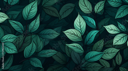 seamless pattern 3d view,, seamless pattern with leaves