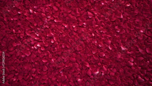 Red rose petals multitude 