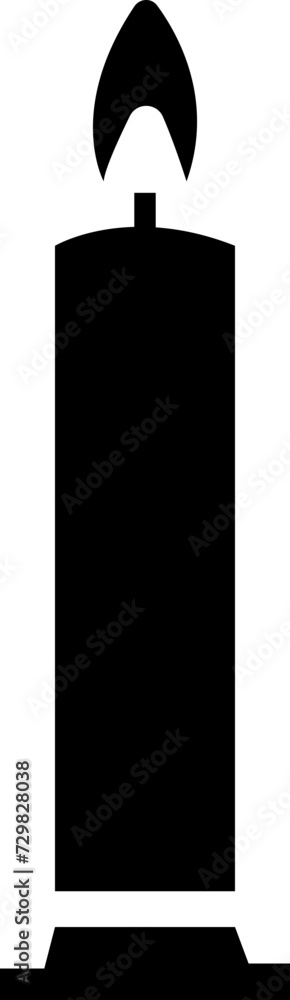 Candle silhouettes for religion commemorative and party icon. Vector Black flat symbol isolated on transparent background. Editable stroke for ui and ux, website or mobile application Candle silhouettes for religion commemorative and party icon. Vector Black flat symbol isolated on transparent background. Editable stroke for ui and ux, website or mobile application