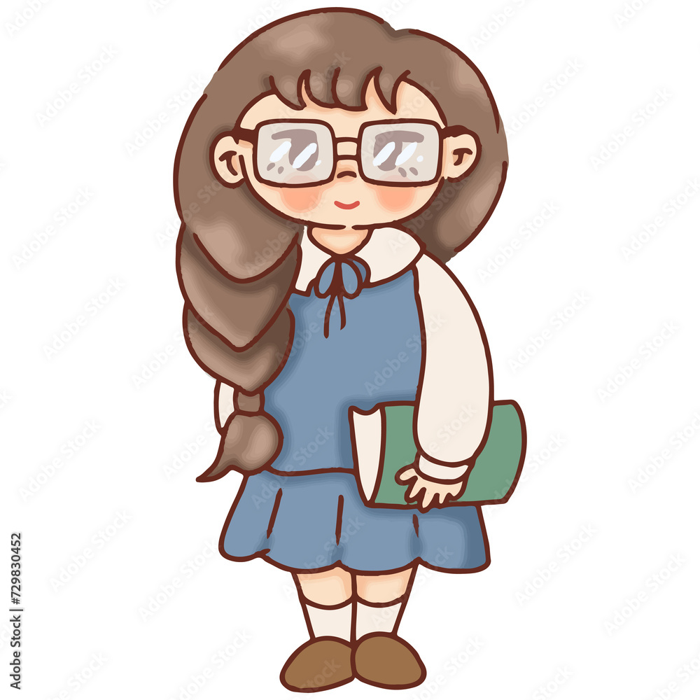 Obraz premium Cute decorative characters