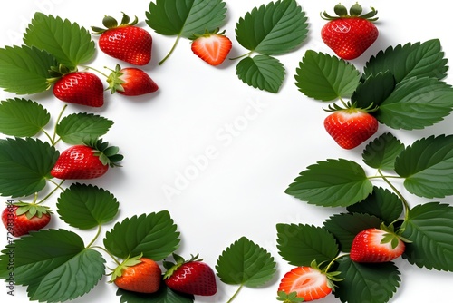 Strawberry Illustration Frame