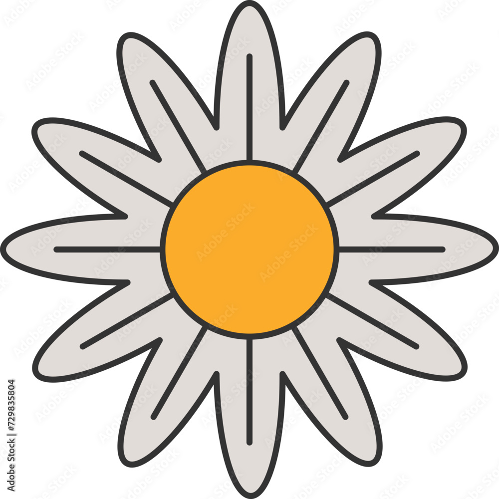 Retro Groovy Flower Retro Groovy Flower
