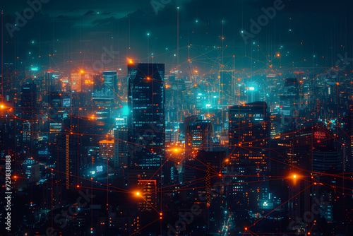 smart city  wireless network  high-speed internet  global connectivity  Generative AI