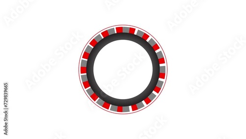 Loading wheel animation - Animated spinning load icon with alpha layer transparent background	
