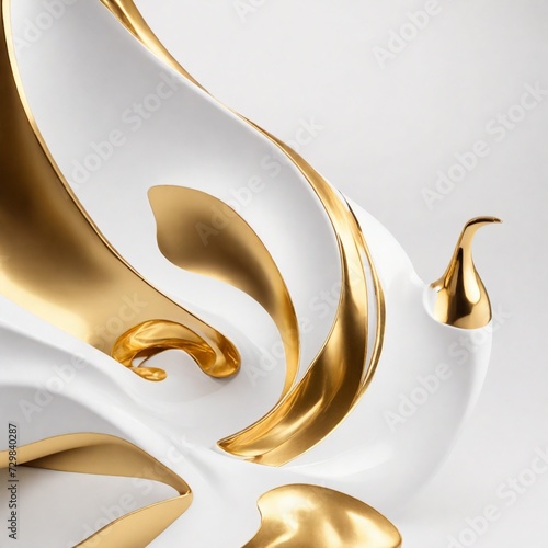 luxury golden and white background