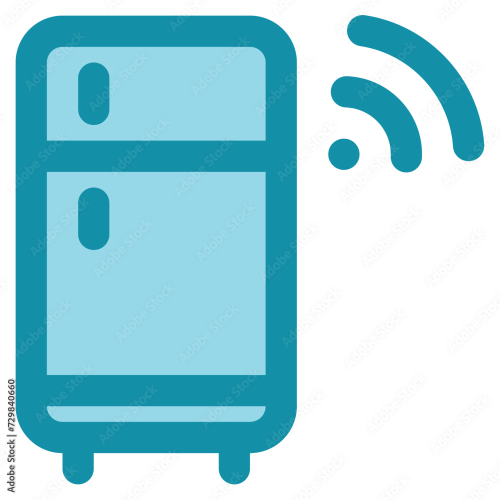 smart refrigerator icon for illustration smart refrigerator icon for illustration