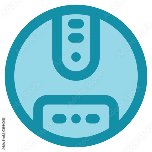 robot vacuum cleaner icon for illustration