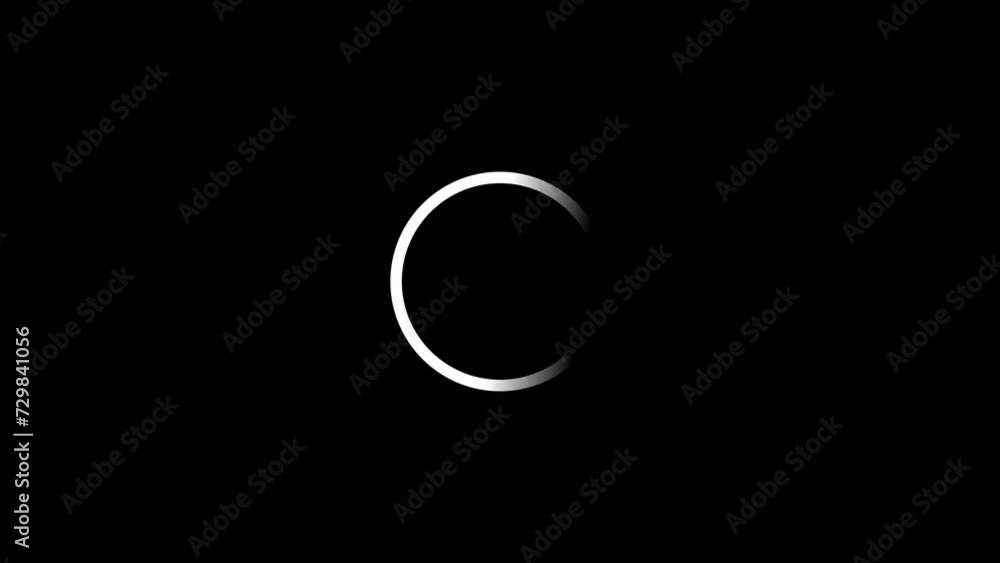 Circle Loading icon loop out animation with dark background. Circle Loading icon loop out animation with dark background.