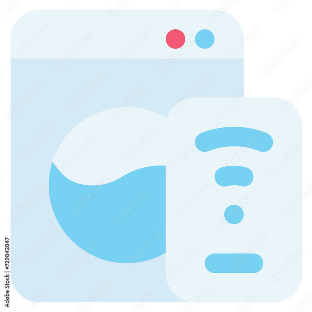 smart washing machine icon for illustration smart washing machine icon for illustration