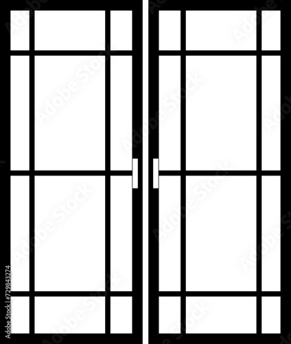 Wallpaper Mural Door icon. Entry illustration sign. room symbol. Emergency exit symbol. black Icon in trendy line style editable stock on transparent background. door symbol for your web site design, logo, app, UI. Torontodigital.ca