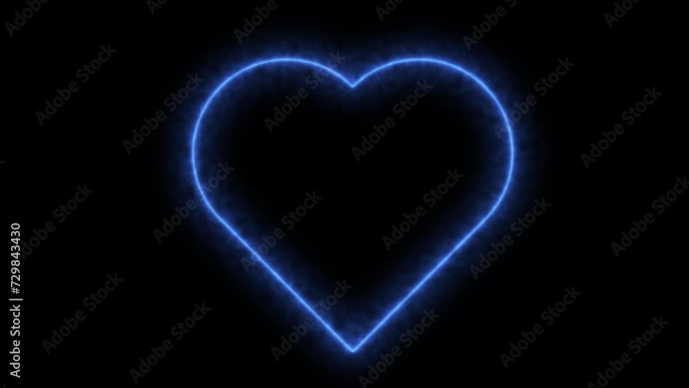 Neon Lights Love Heart Tunnel and Romantic Abstract Glow Particles - 4K Seamless Loop Motion Background Animation Neon Lights Love Heart Tunnel and Romantic Abstract Glow Particles - 4K Seamless Loop Motion Background Animation