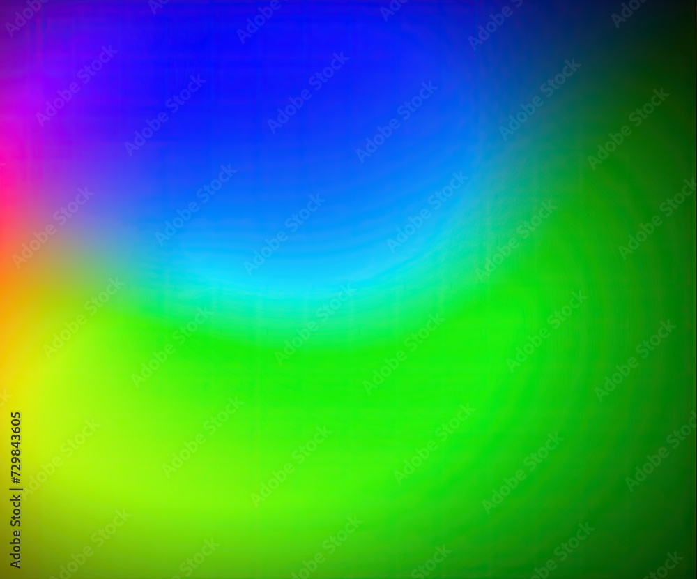 Halo. RGB color palette. Spectrum. Fluorescent colours. Multicolor gradient. Glowing. Oval shape. Gamma. Template. Green, blue, red, yellow. Banner. Background. Blurry transition. Color range
