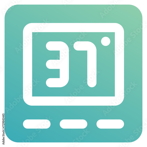 thermostat icon for illustration