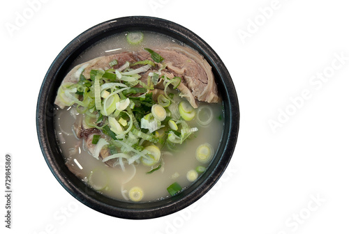 Seolleongtang, stock soup of bone and stew meat
