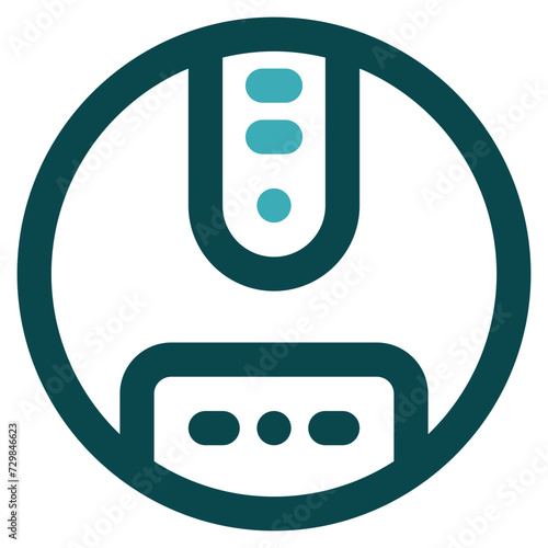 robot vacuum cleaner icon for illustration