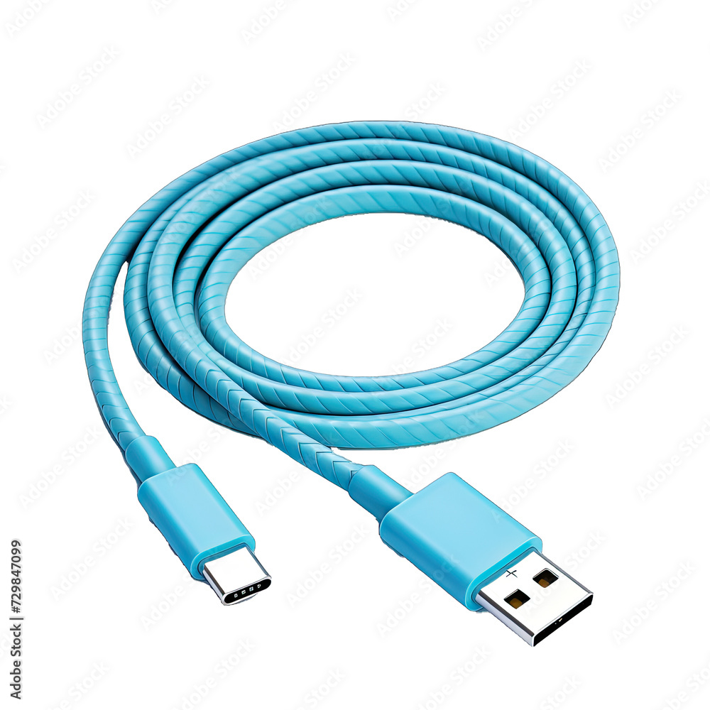 Braided Usb. C Cable Rolled. Tangle. Free Charging and Data Cable. Isolated on a Transparent Background. Cutout PNG. Braided Usb. C Cable Rolled. Tangle. Free Charging and Data Cable. Isolated on a Transparent Background. Cutout PNG.