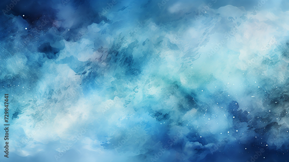 Fototapeta premium Ultramarine_flat_Watercolor_gradient_backgro