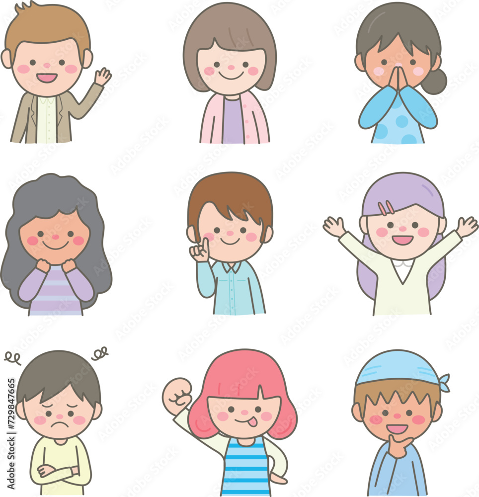 cute office business diversity characters woman and man pastel minimal style