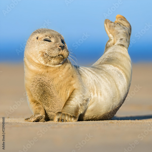sea lion on the rock © BUCKY AnimalVisions