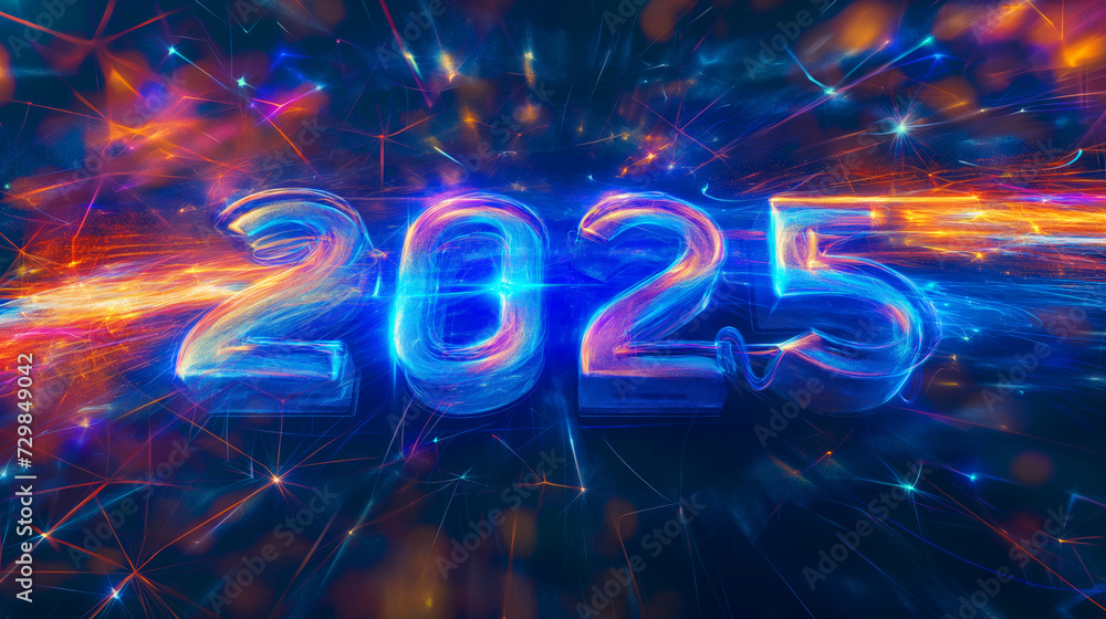 Cosmic Energy Burst 2025: Abstract New Year's Eve Celebration
Cosmic Energy Burst 2025: Abstract New Year's Eve Celebration